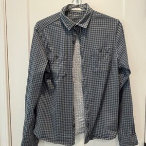 Tailor Vintage Navy Plaid Shirt